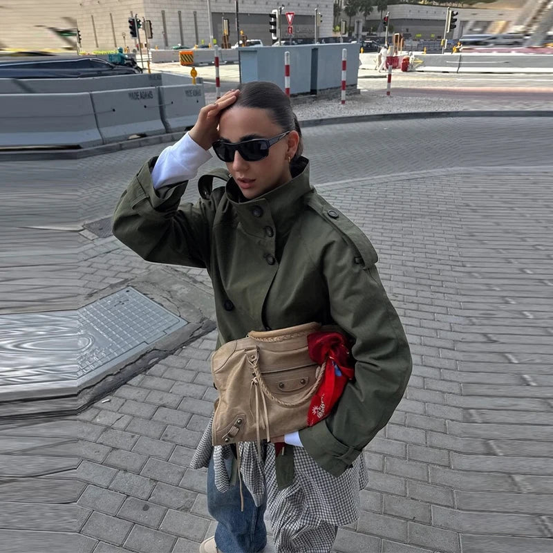 Marisol Double Breasted Trench