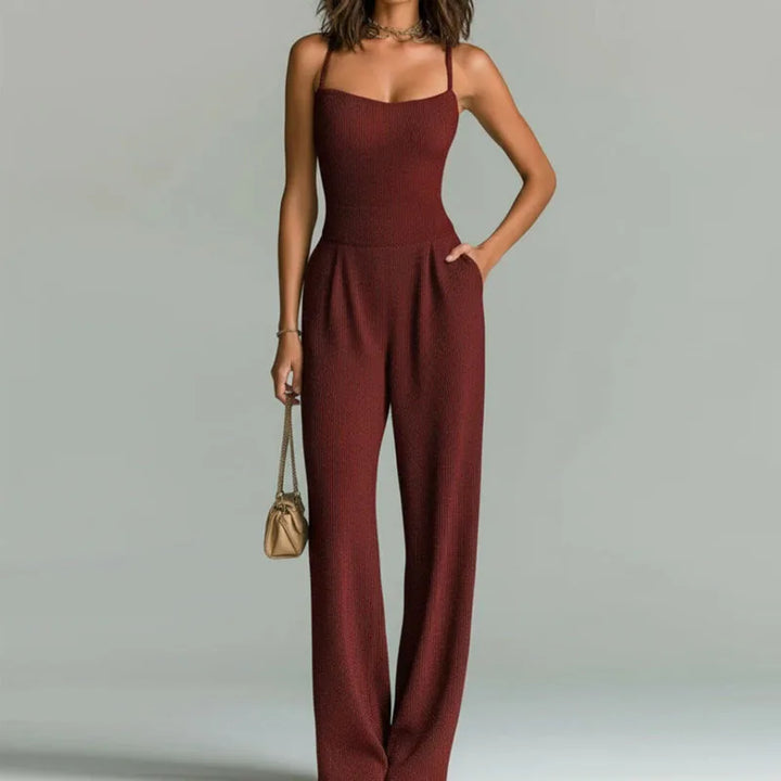 Paige High Waist Casual Jumpsuit