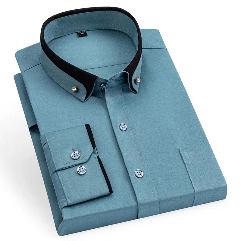 Russell Contrast Collar Dress Shirt