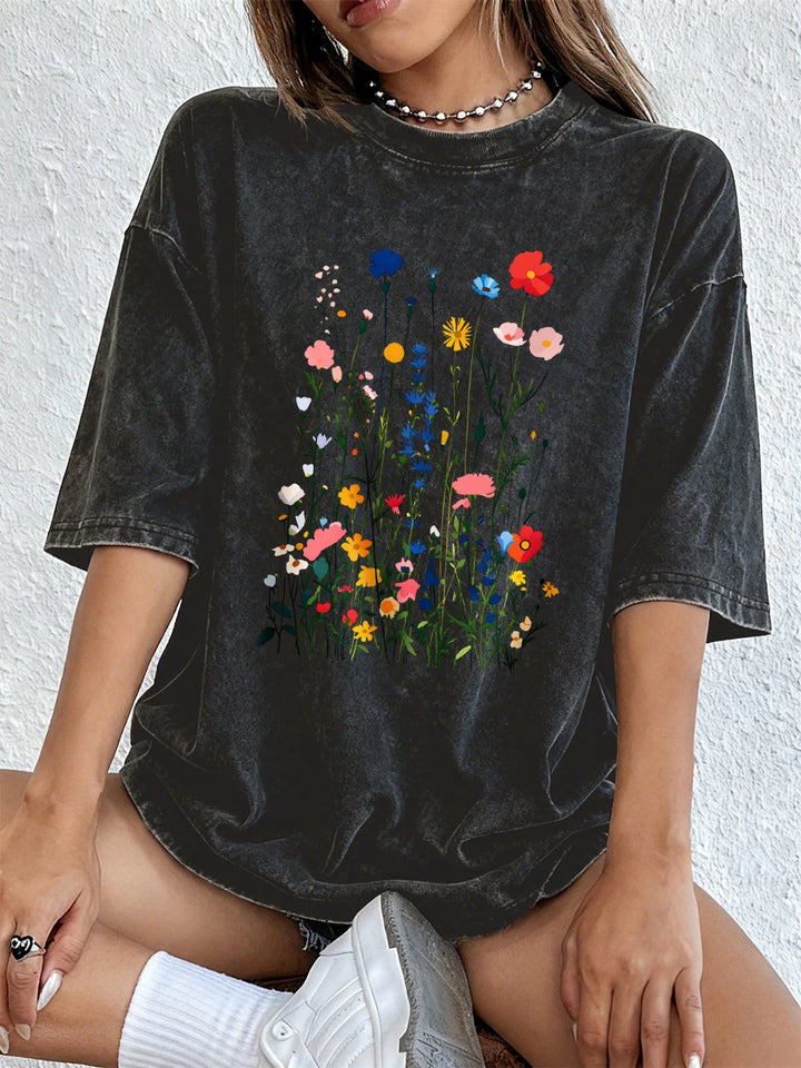 Aubrey Floral Graphic T Shirt
