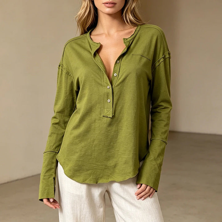 Lydia Loose Collared Blouse