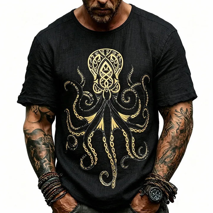 Griffin Octopus Print T Shirt