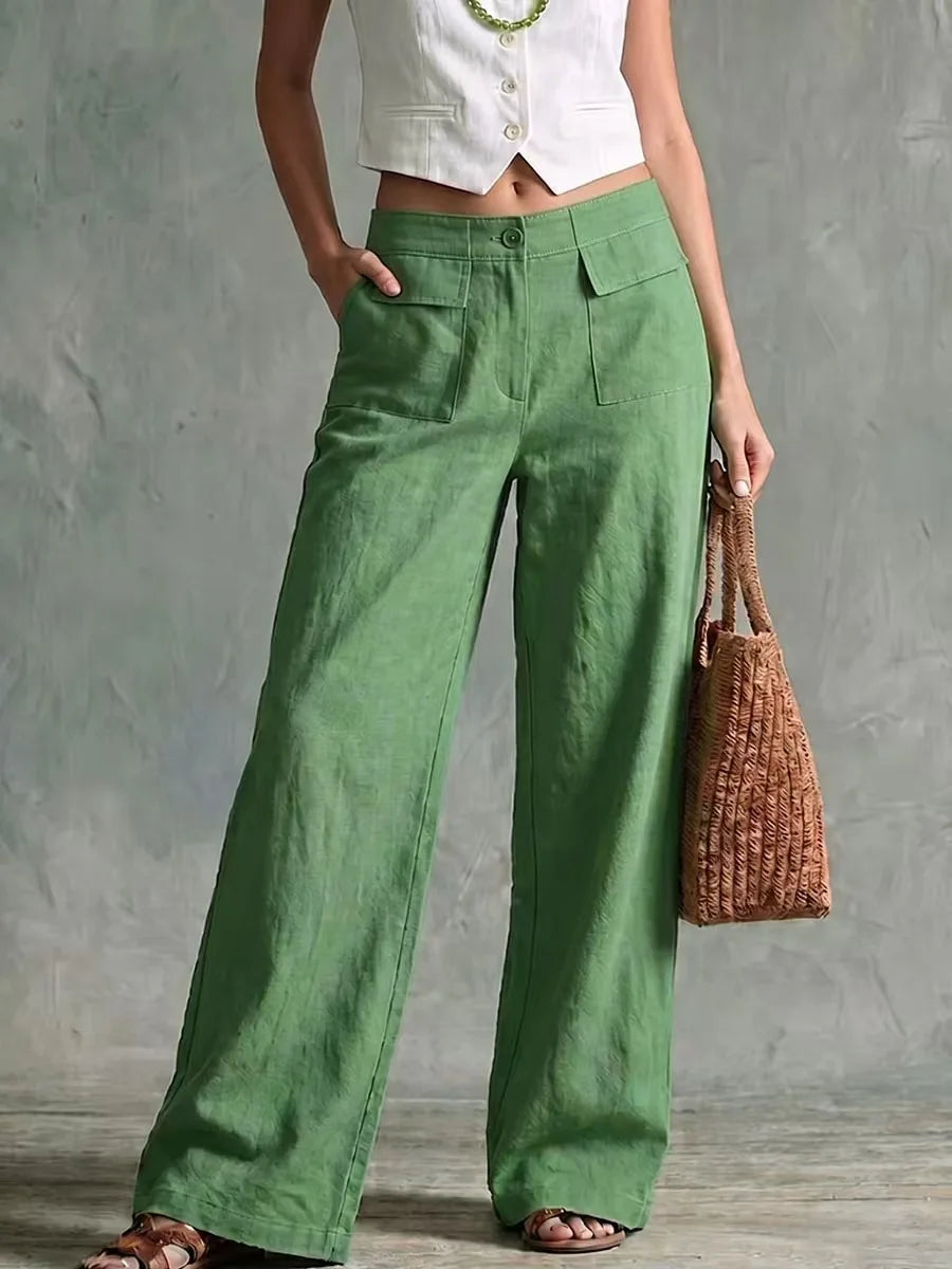 Phoebe Cotton Linen Trouser