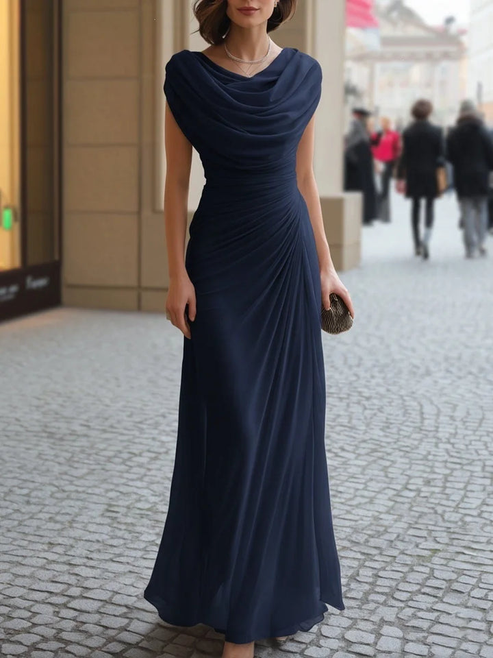Rosie Draped Cowl Neck Maxi Dress