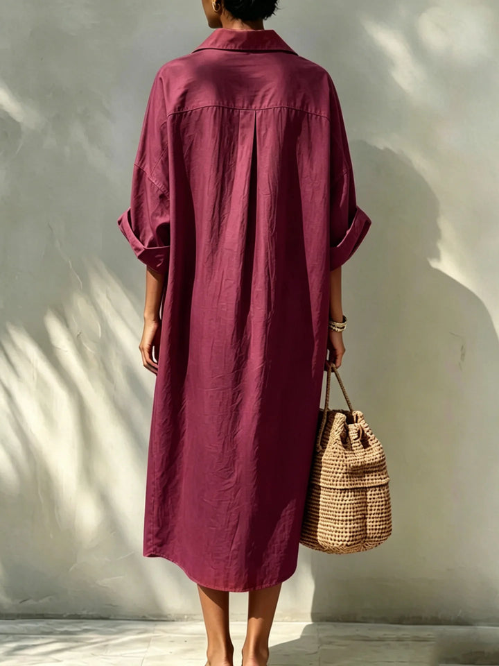 Senna Relaxed Midi Shirt Dress