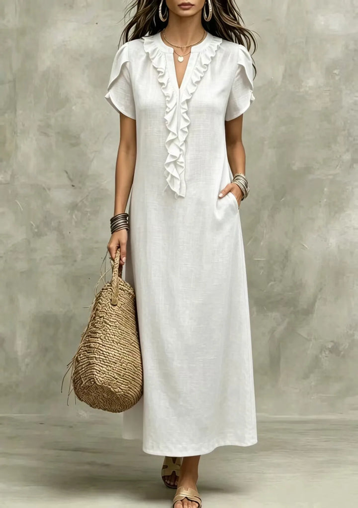Brenna Relaxed Ruffle Maxi Dress