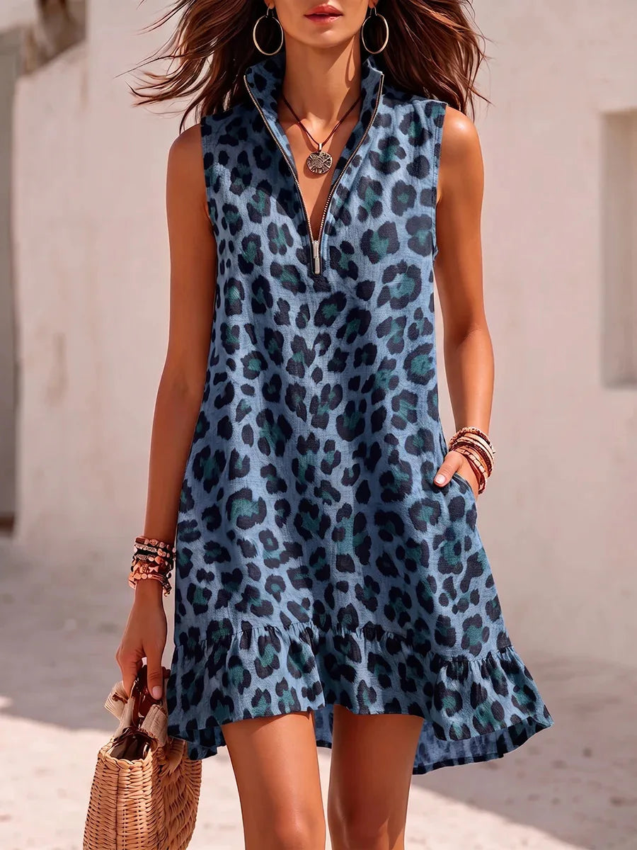 Madison Leopard Print Mini Dress