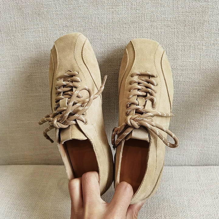 Sable Wide Toe Suede Sneakers