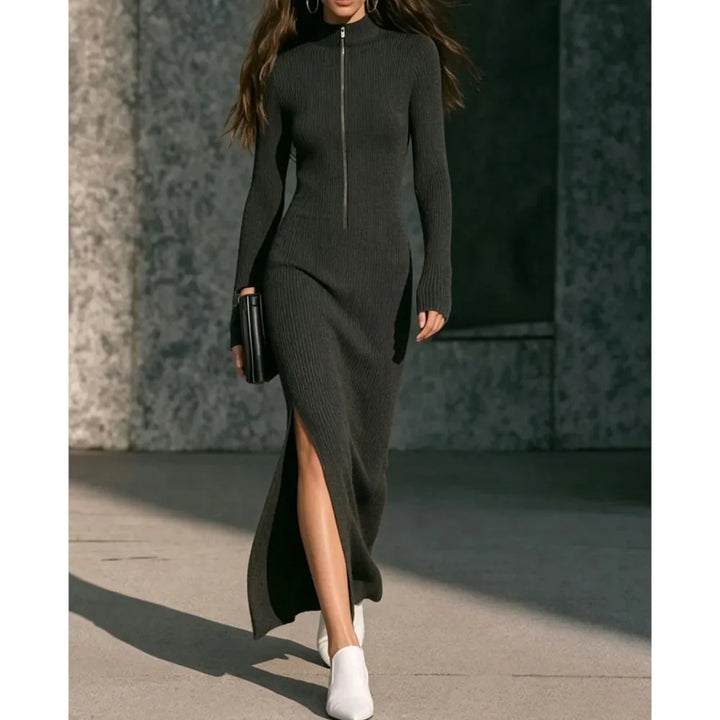 Nerissa Ribbed Long Dress