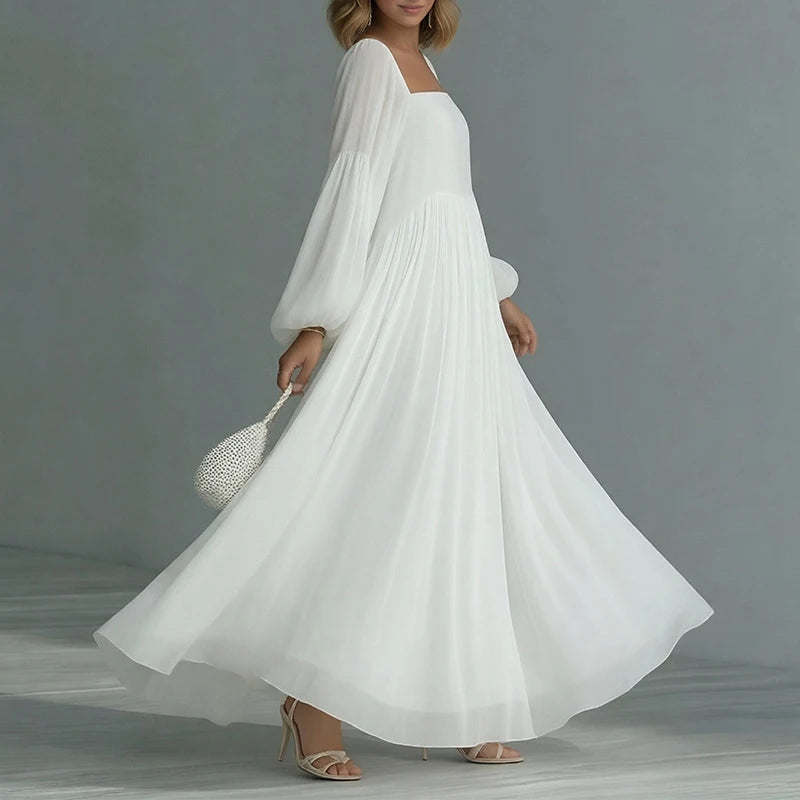Bellamy Square Neck Wedding Guest Dress