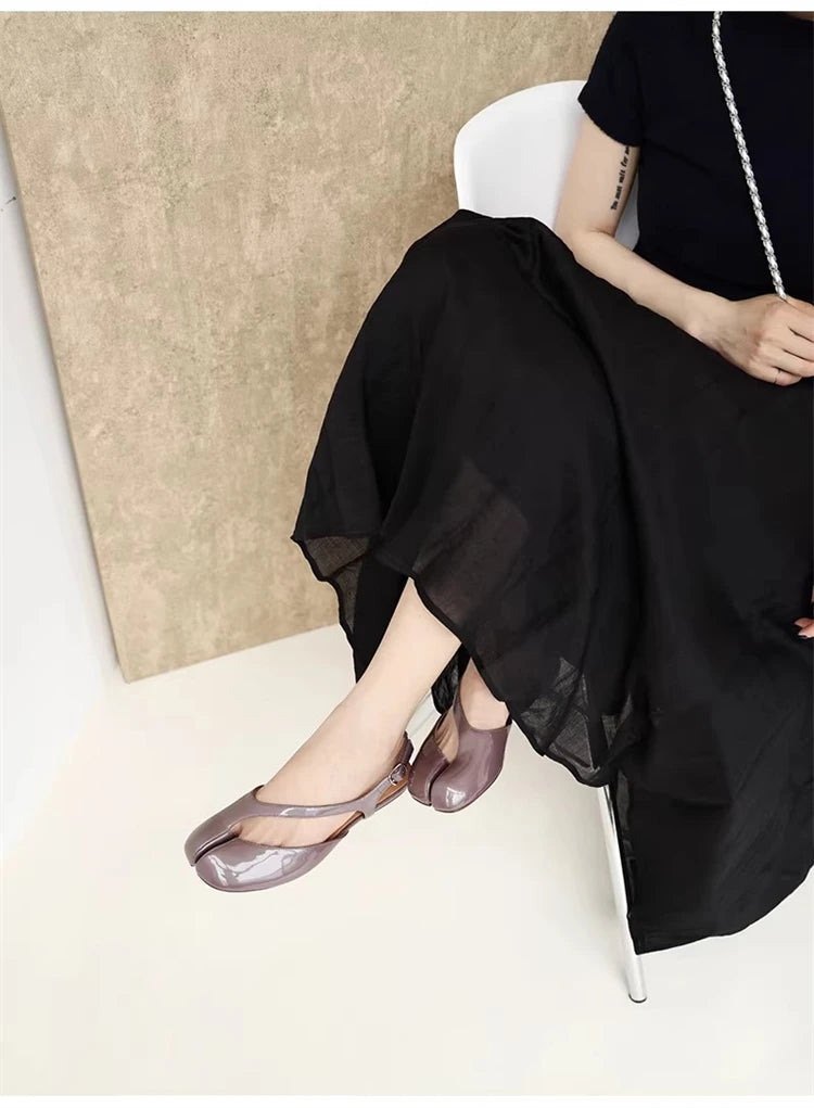 Rosalind Split Toe Slingback Flats