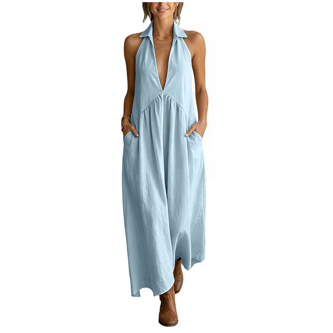 Seraphina Casual Pocket Maxi Dress