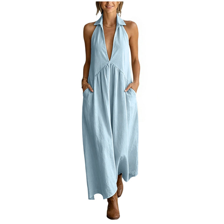 Seraphina Casual Pocket Maxi Dress