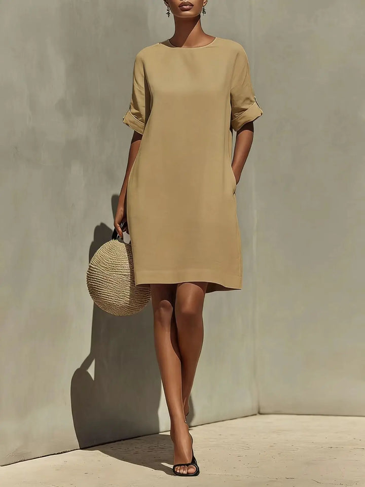 Jocelyn Relaxed Pocket Shift Mini Dress
