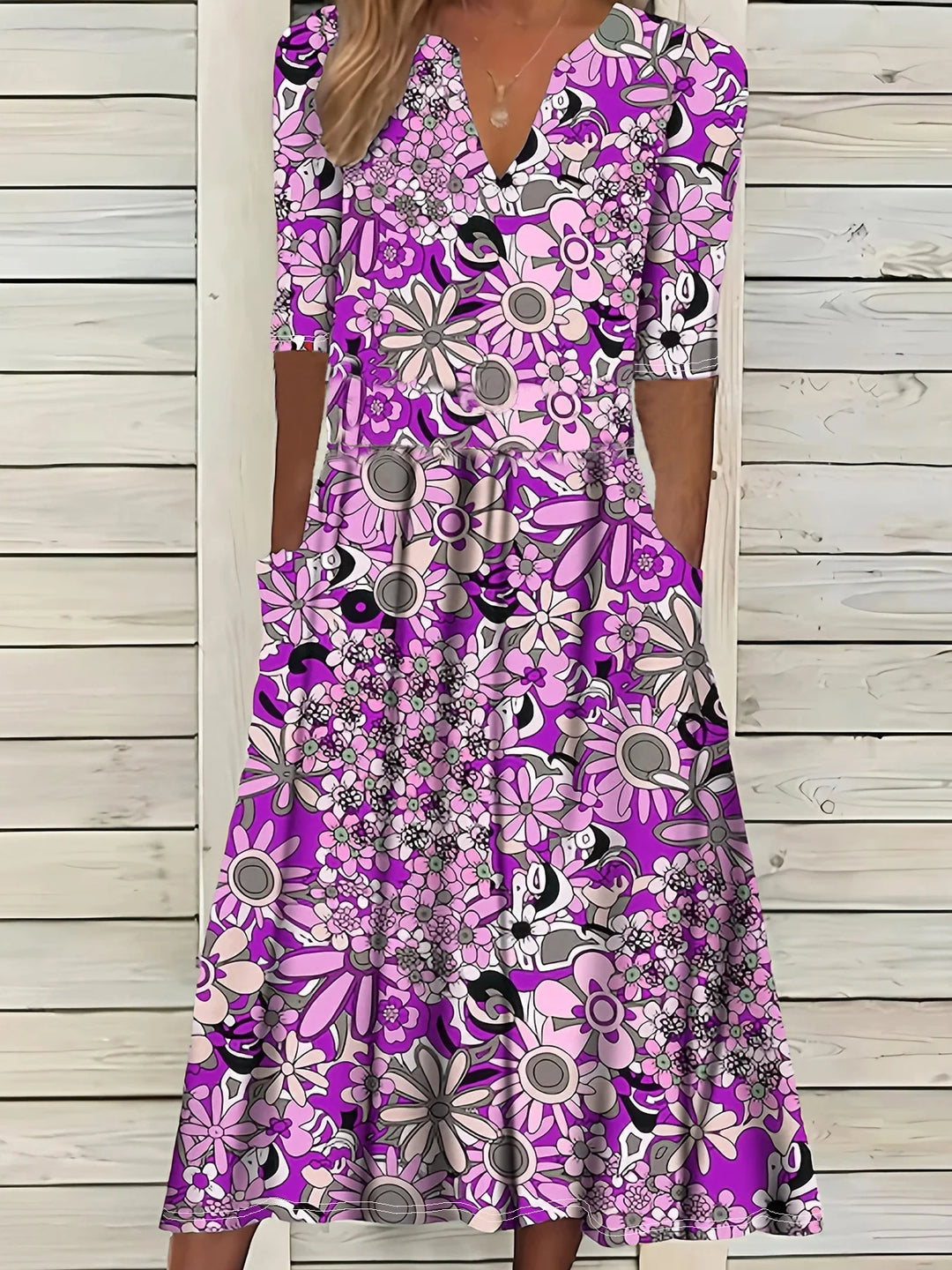 Liana Vintage Floral Maxi Dress
