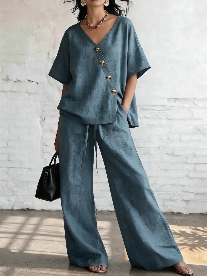 Wynonna Relaxed Wide Leg Trouser Set