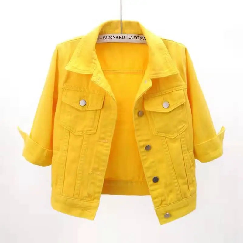 Annelise Cropped Denim Jacket