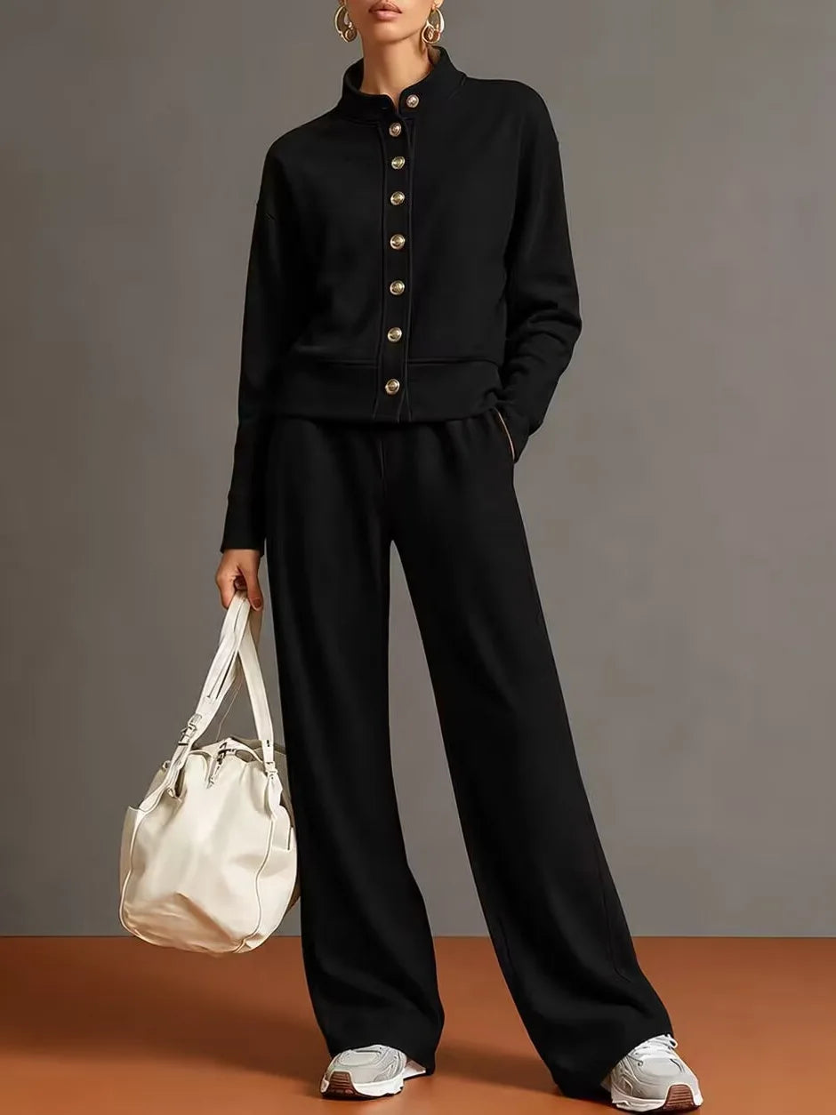 Bianca Button Front Pant Set
