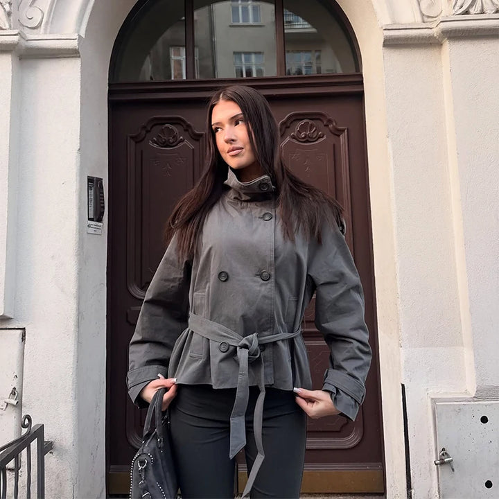 Marisol Double Breasted Trench