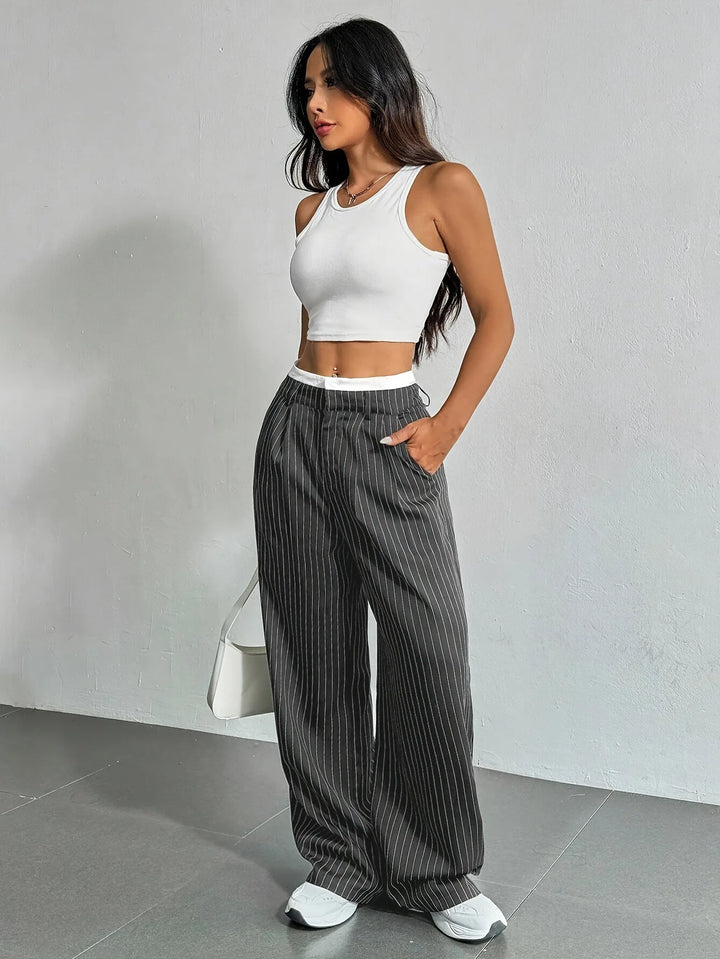 Jolie Classic Striped Pants