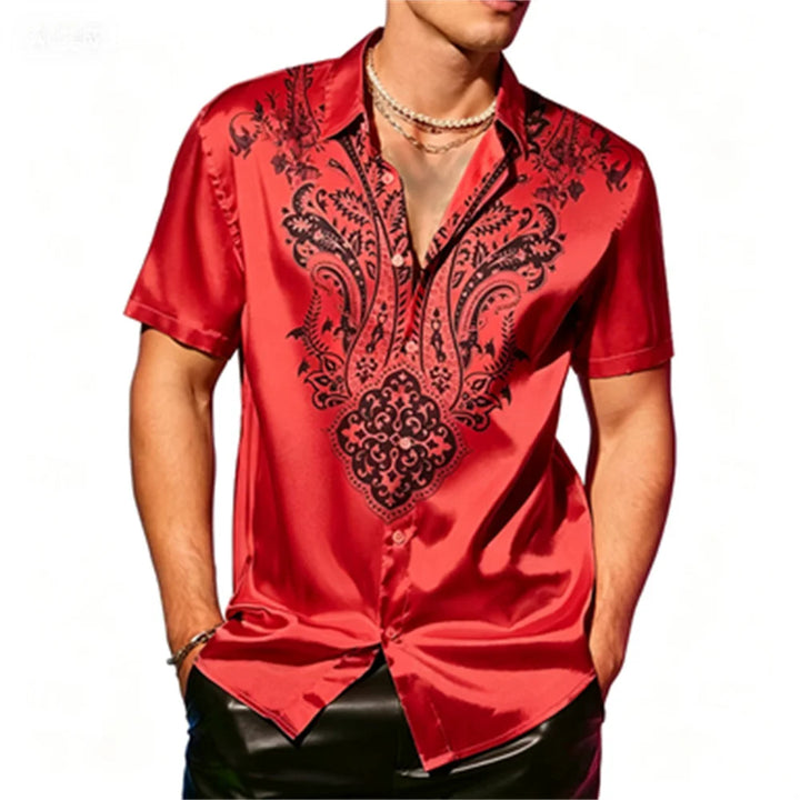 Colton Relaxed Fit Paisley Button Shirt