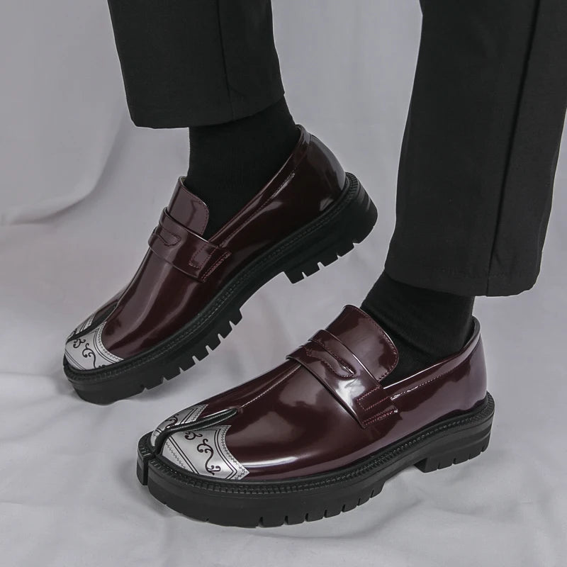 Obsidian Tabi Leather Loafer