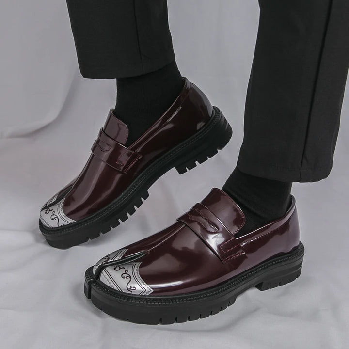 Obsidian Tabi Leather Loafer