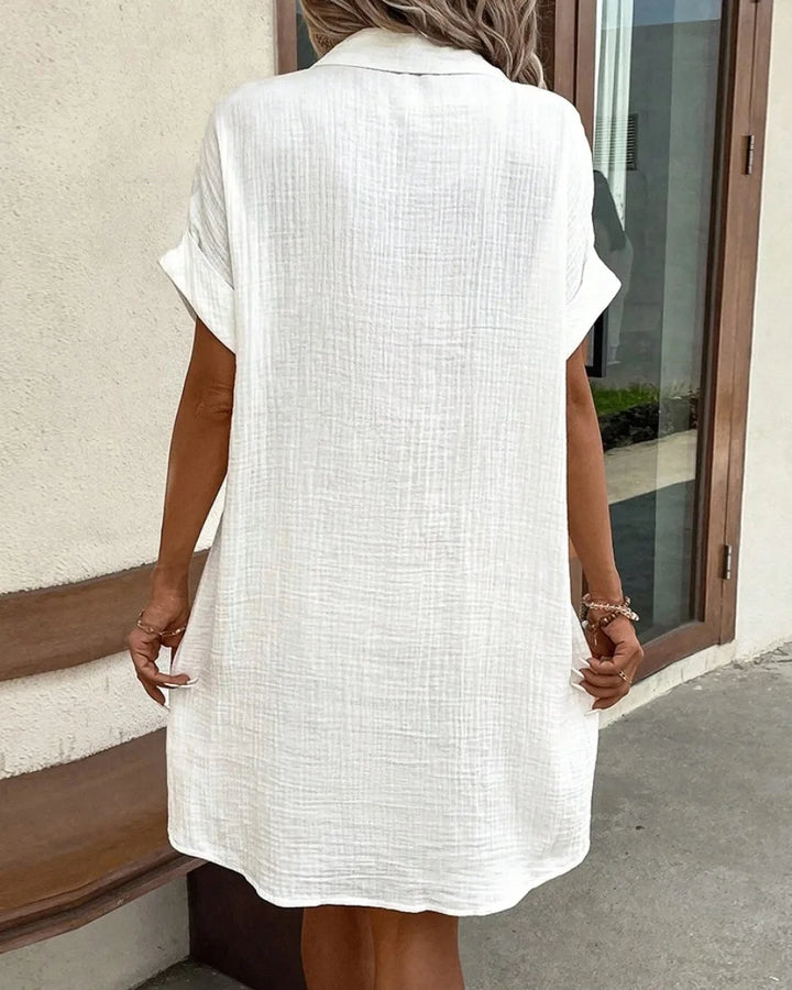 Virelia Effortless Short Sleeve Tunic Mini Dress