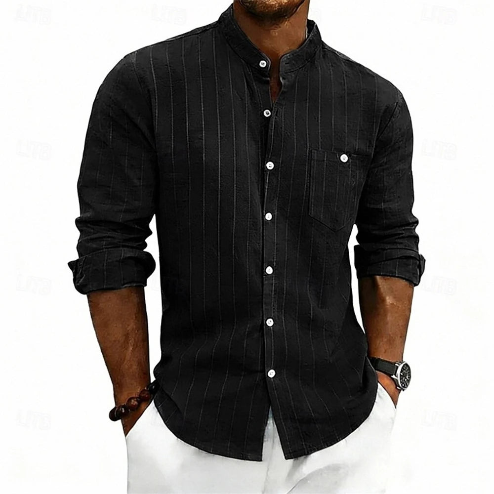 Grayson Breathable Striped Linen Shirt