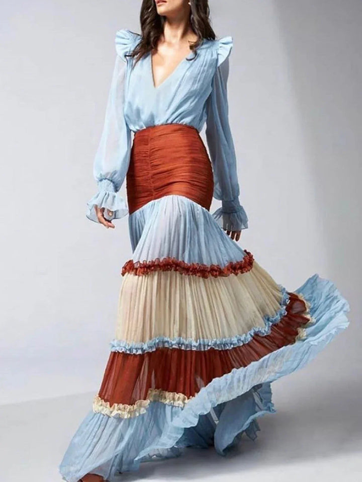 Calista Tiered Bohemian Maxi Dress