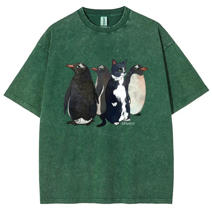 Parker Washed Graphic Penguin Tee