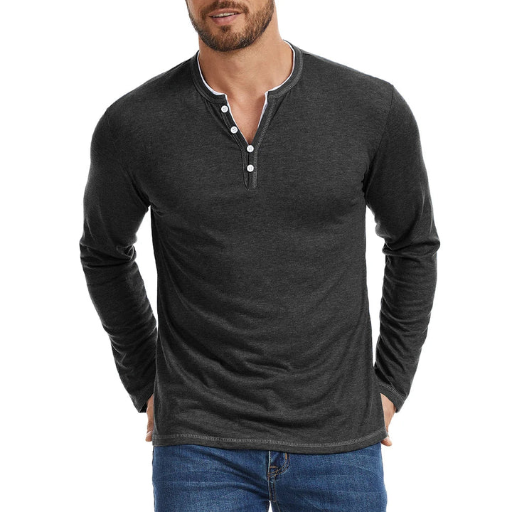 Marcello Henley Long Sleeve Shirt
