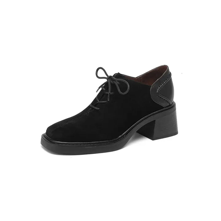 Sutton Suede Block Heel Loafers