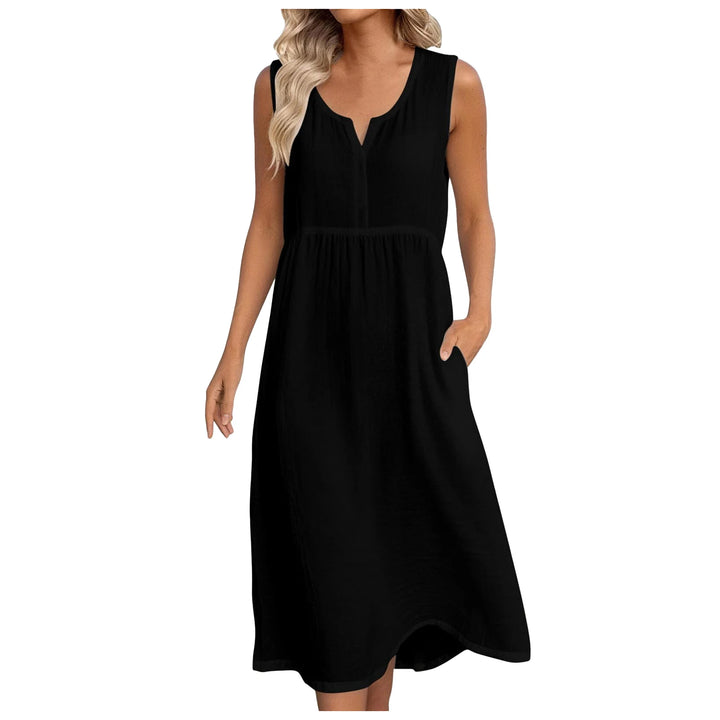 Rowan Notch Neck  Midi Dress
