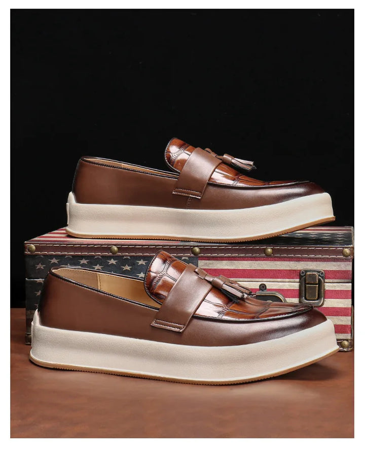 Branson Glossy Tassel Loafers