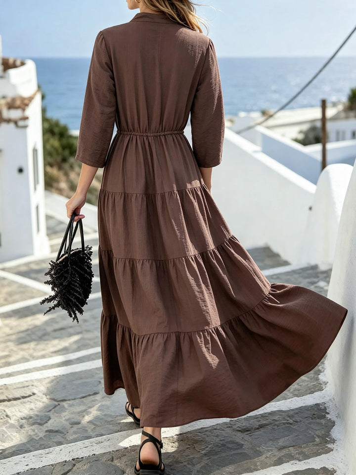 Nyla Tiered Shirt Maxi Dress