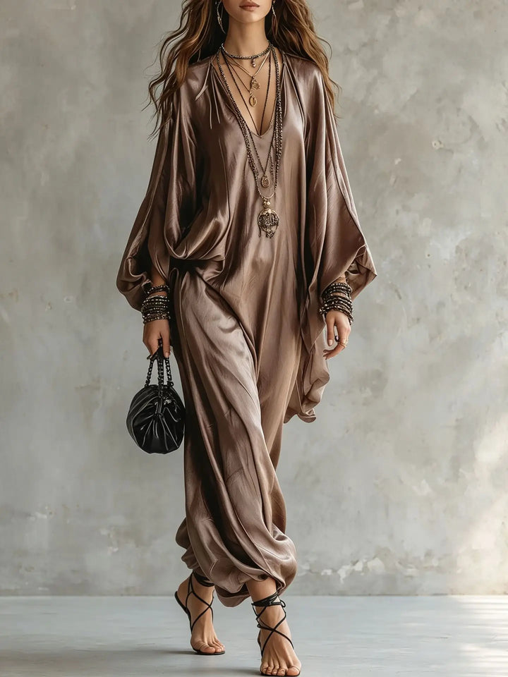Selene Satin Wide Leg Jumpsuit
