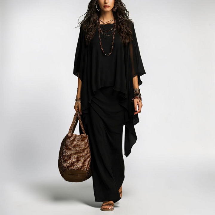 Remi Chiffon Overlay Two Piece Set
