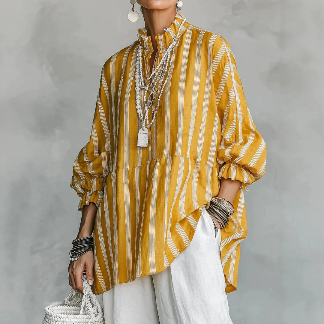Daphne Ruffle Neck Blouse