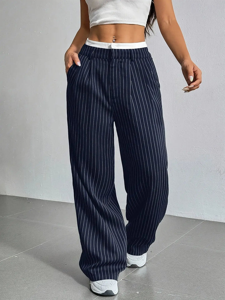 Jolie Classic Striped Pants