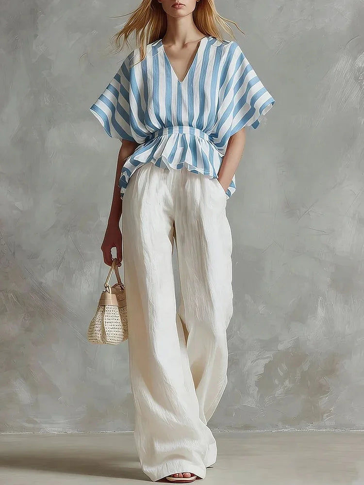 Camilla Striped Two-Piece Set