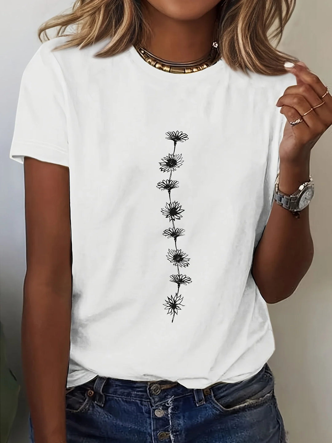 Kyra Sunflower Graphic Tee