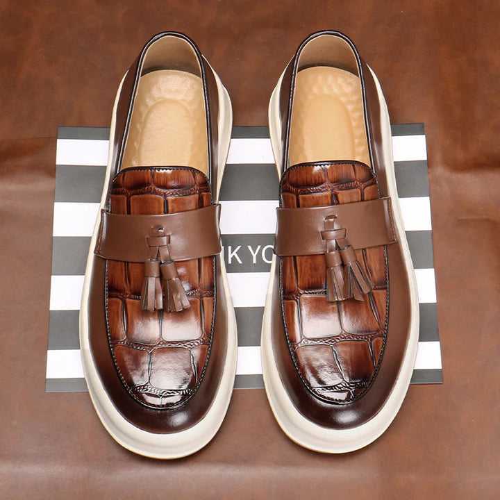 Branson Glossy Tassel Loafers