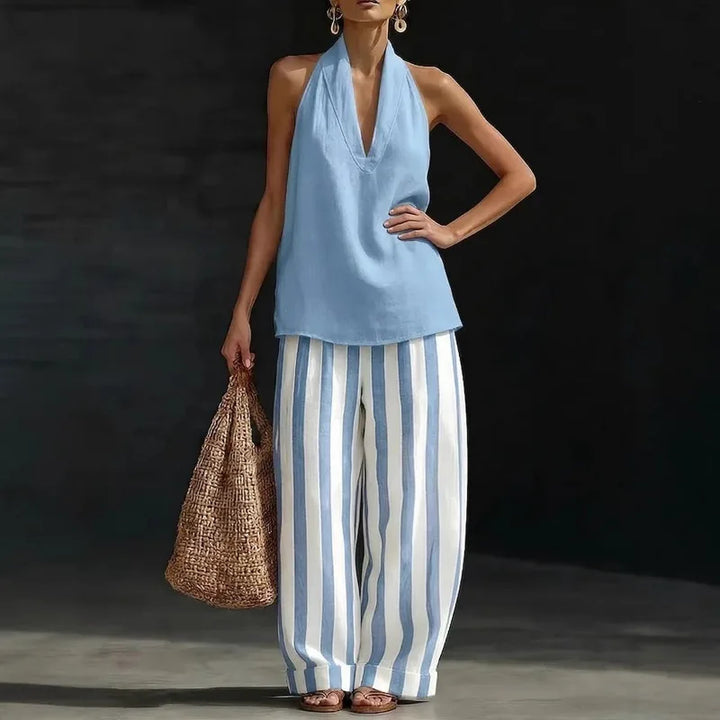 Thea Relaxed Wide Leg Trouser Set