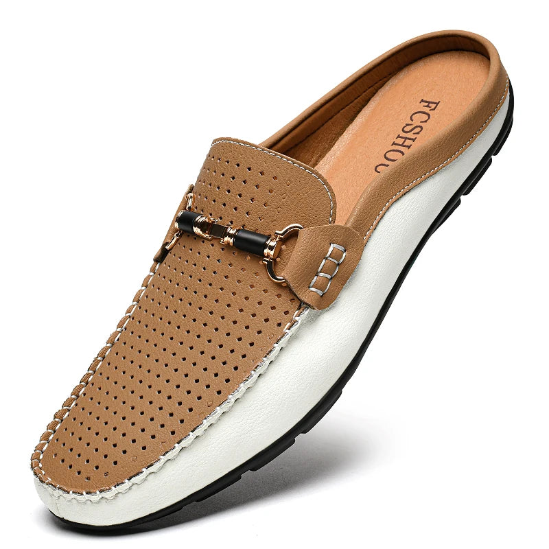 Kyle Orthopedic Leather Mules