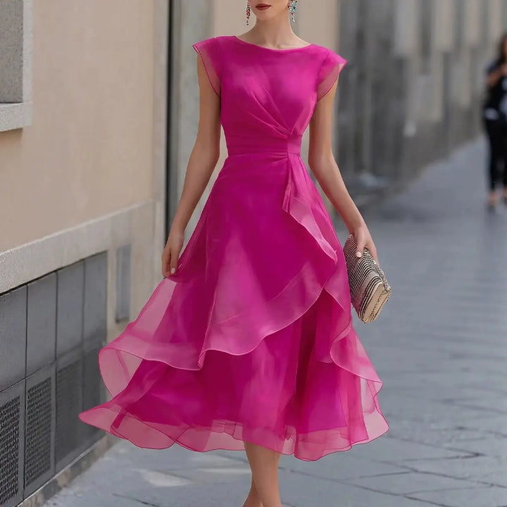 Celeste Organza Wedding Guest Dress