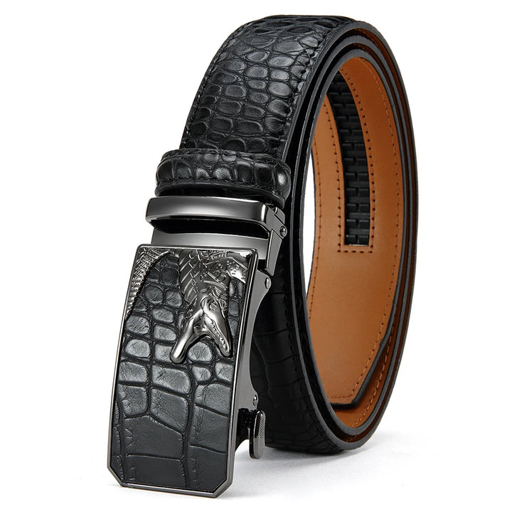 Graham Buckle Business Leather Belt
