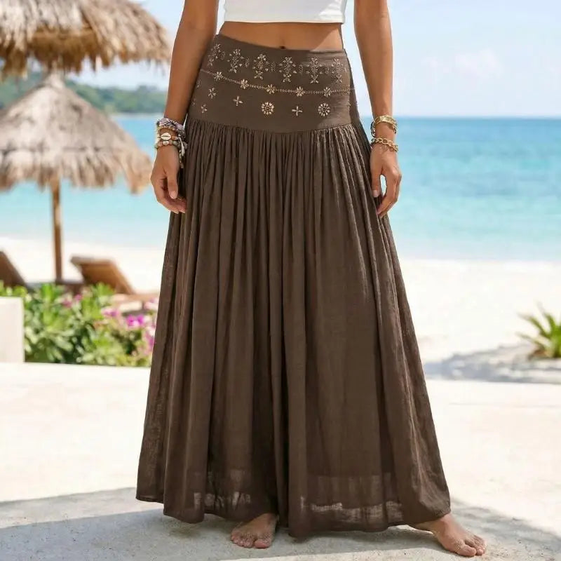 Elowyn Bohemian Maxi Skirt