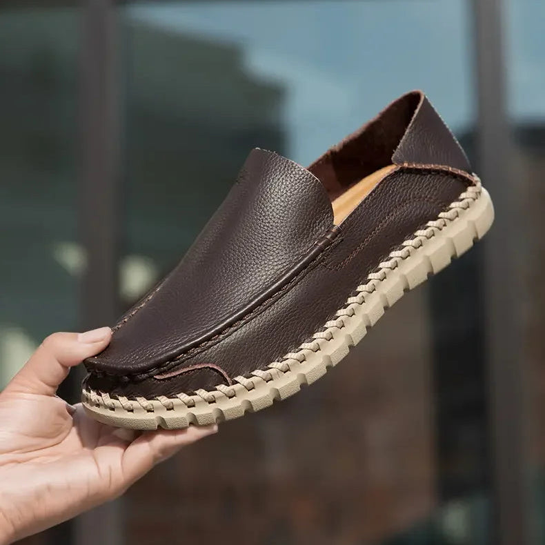 Emerson Leather Slip On Moccasins
