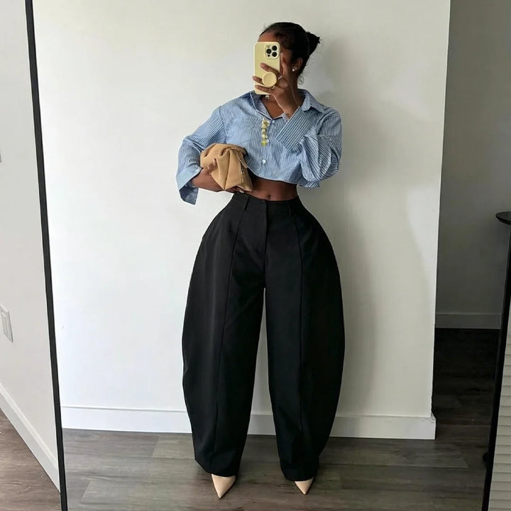 Ainsley Barrel Leg Trousers
